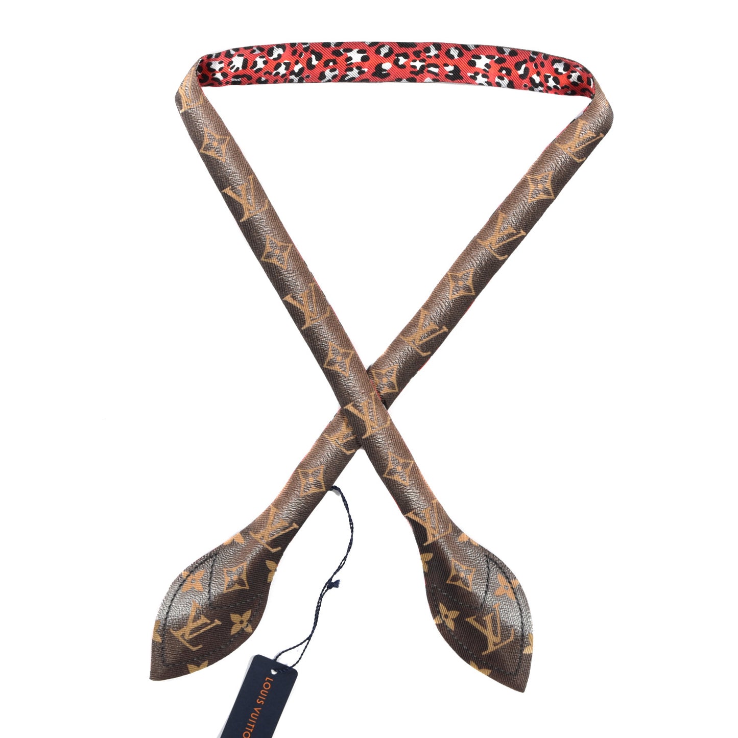 Silk Monogram Vuittamins Bandeau 3D Marron