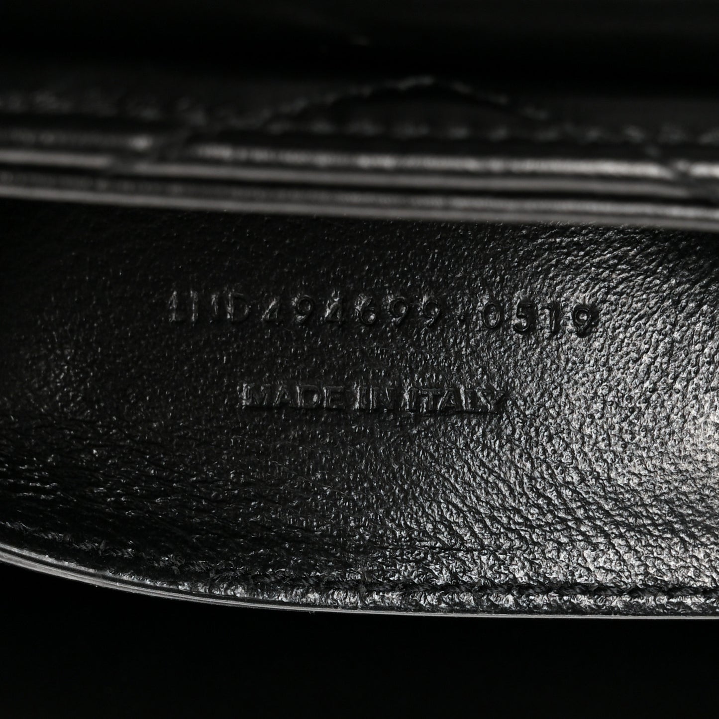 Calfskin Y Quilted Monogram Small Loulou Crossbody Bag Black