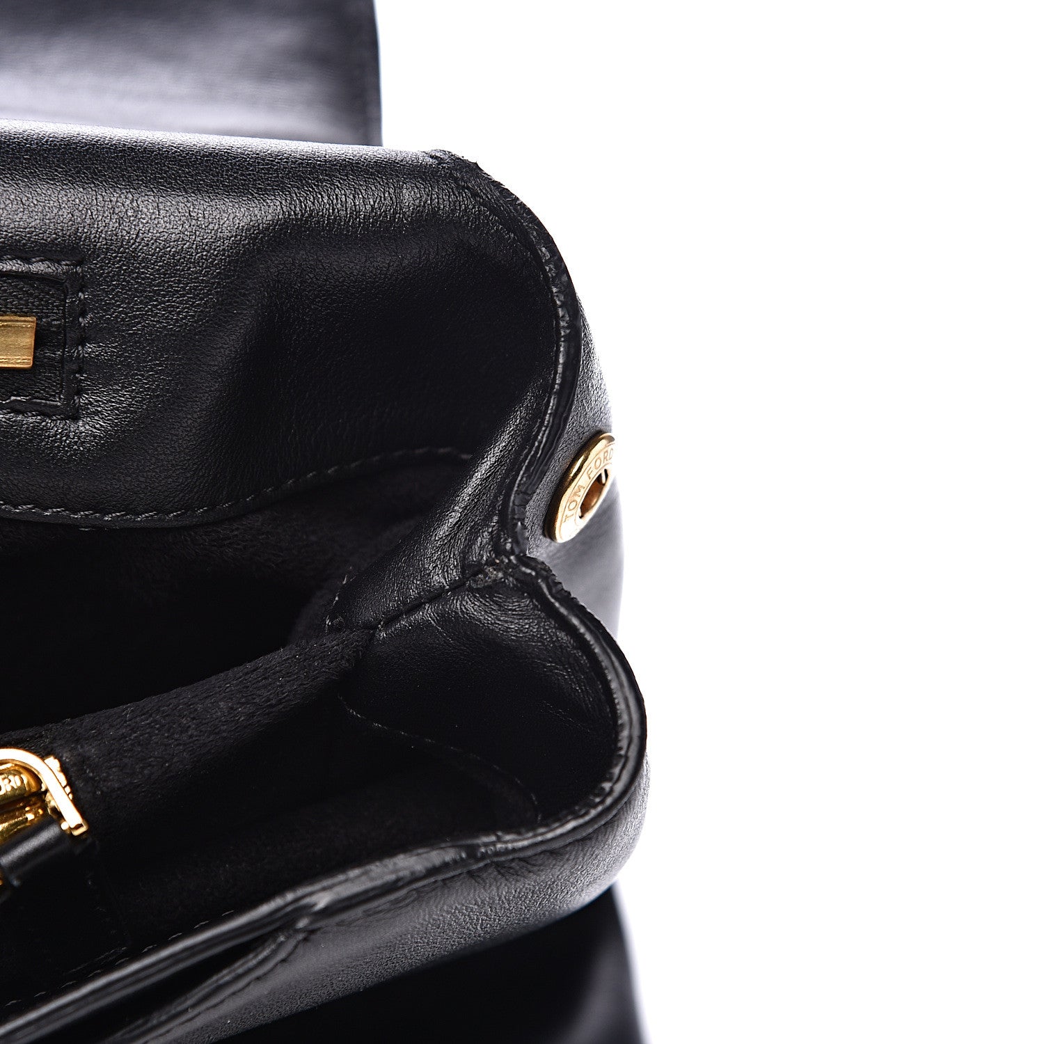 Tom Ford Smooth Calfskin Medium Icon Bag Black 16 of 16