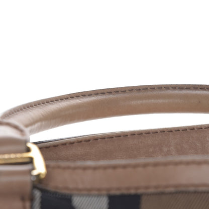 Burberry Calfskin House Check Medium Brecon Tote Dark Stone 11 of 13