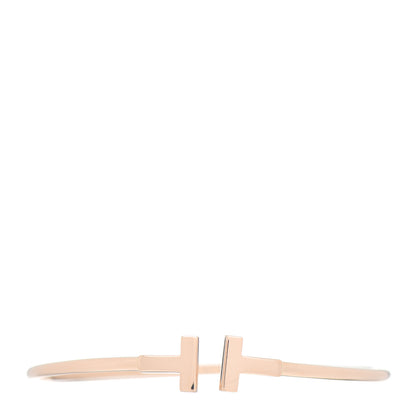Tiffany 18K Rose Gold T Wire Bracelet 1 of 4