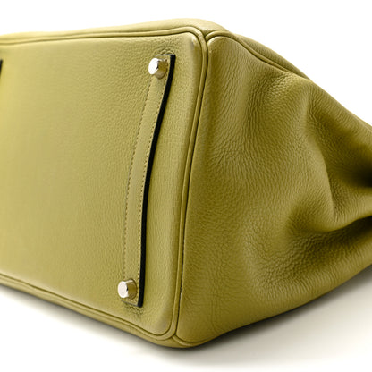 Hermes Taurillon Clemence Birkin 35 Vert Chartreuse 10 of 13
