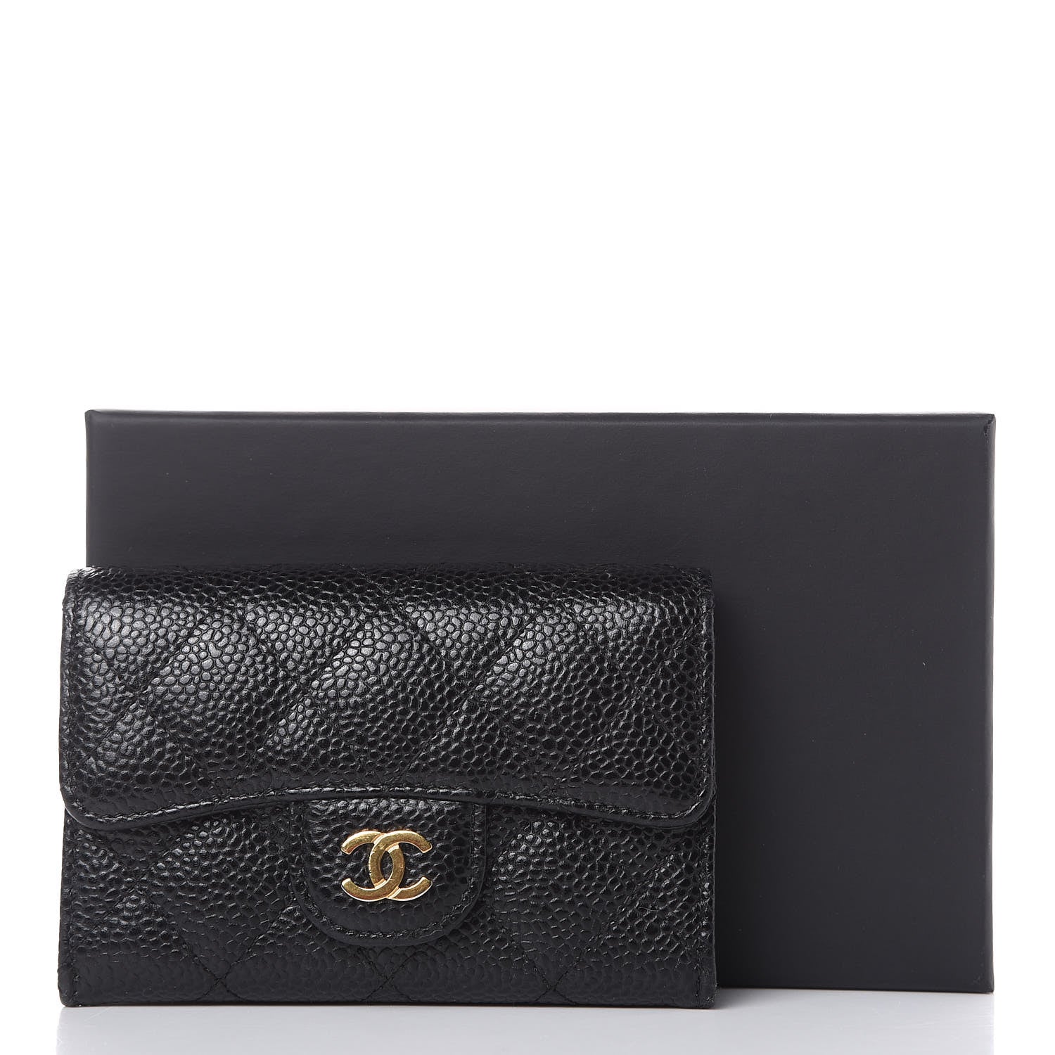 Chanel Caviar Quilted Flap Card Holder Black 11 of 11