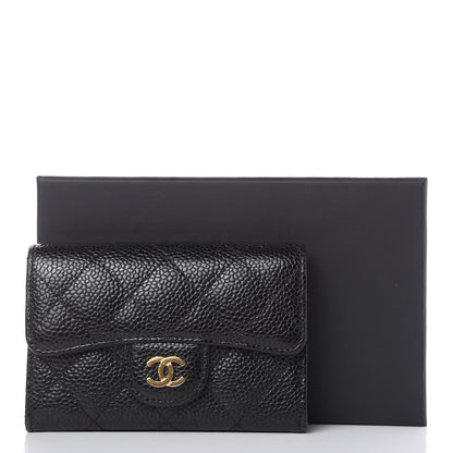 Chanel Caviar Quilted Flap Card Holder Black 11 of 11