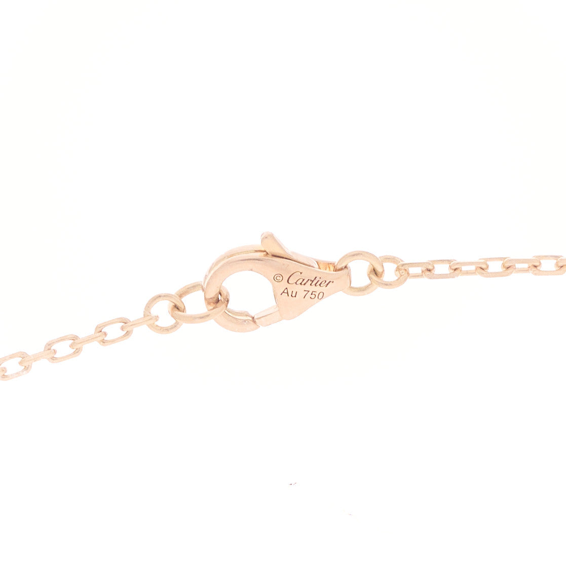 18K Pink Gold Diamond XS Hearts and Symbols Necklace