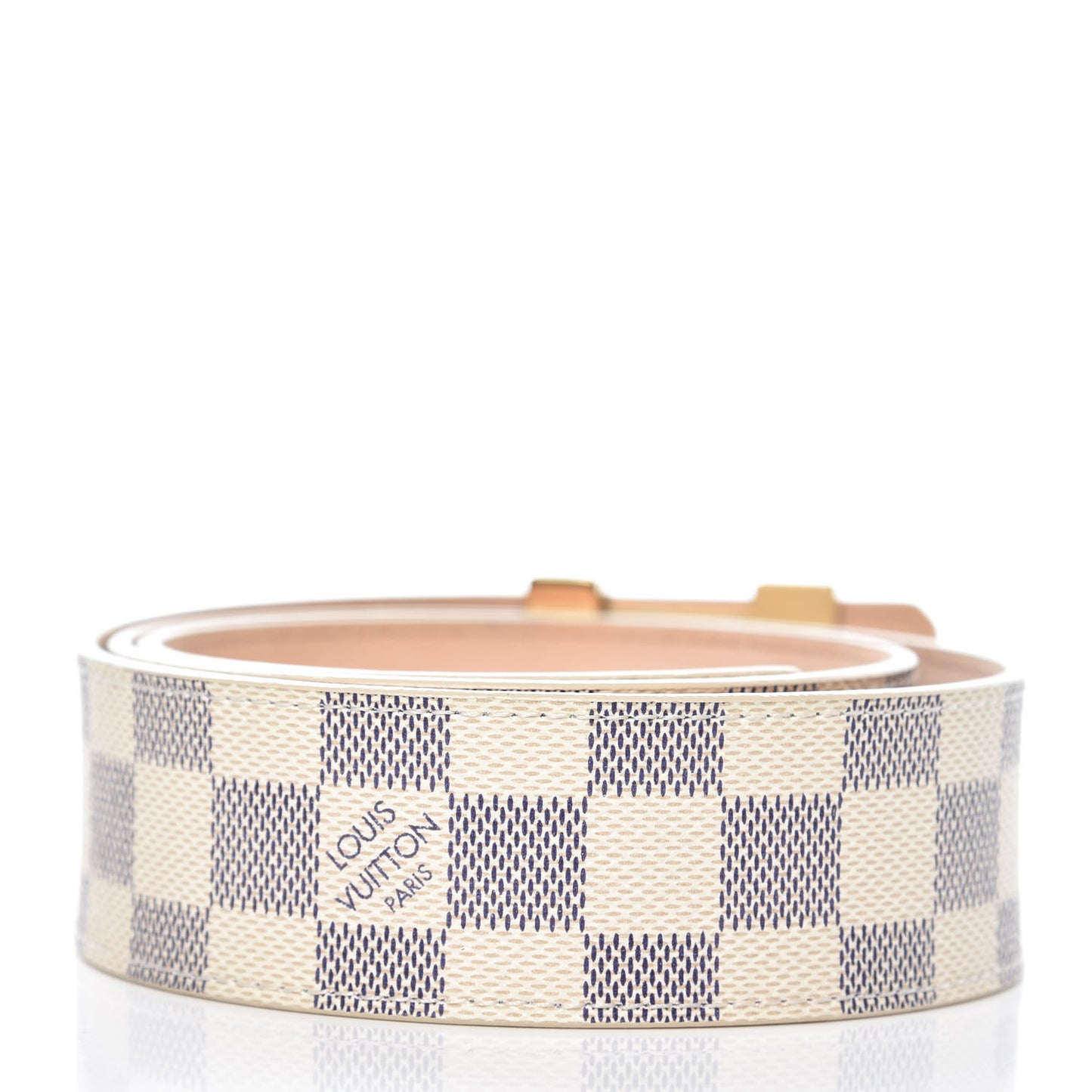 Damier Azur LV Initiales Belt 85 34
