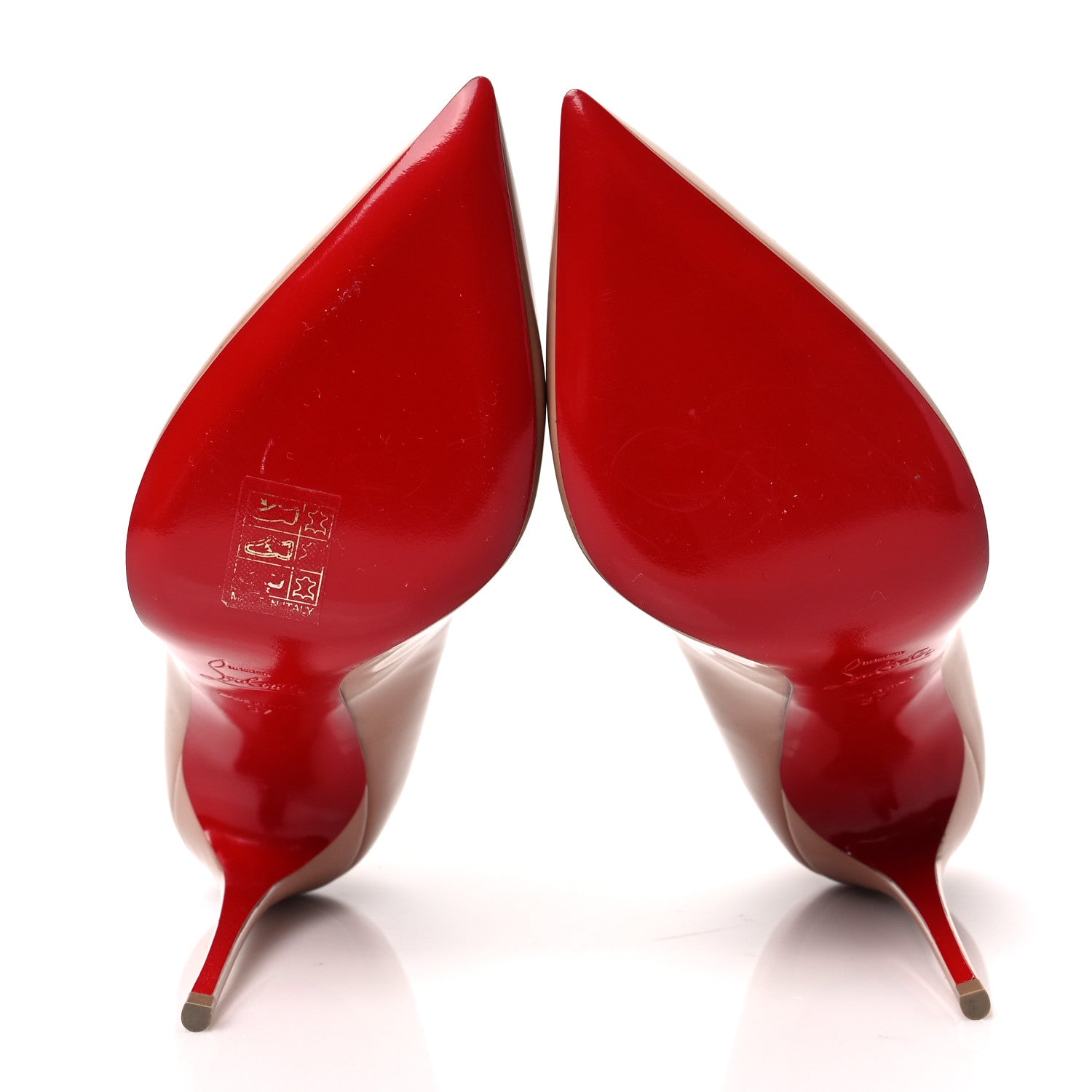 Christian Louboutin Patent Hot Chick 100 Pumps 37 Nude 5 of 7