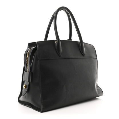 Prada Saffiano City Calfskin Medium Esplanade Tote Black 3 of 12