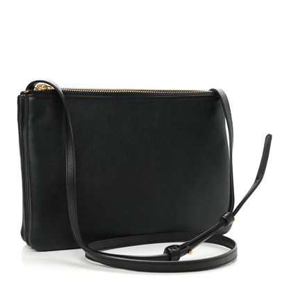 Celine Lambskin Large Trio Crossbody Bag Black 3 of 11