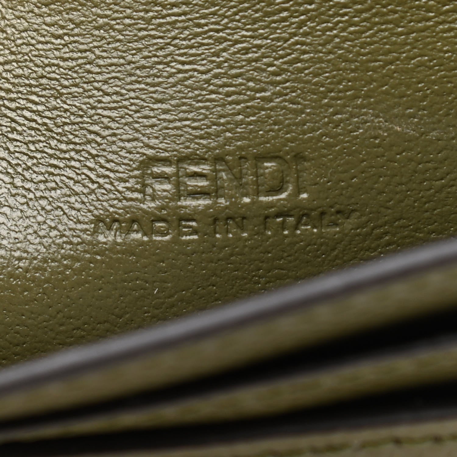 Fendi Vitello Cruise F is Fendi Geometric Flap Wallet on Chain Asparago 6 of 9