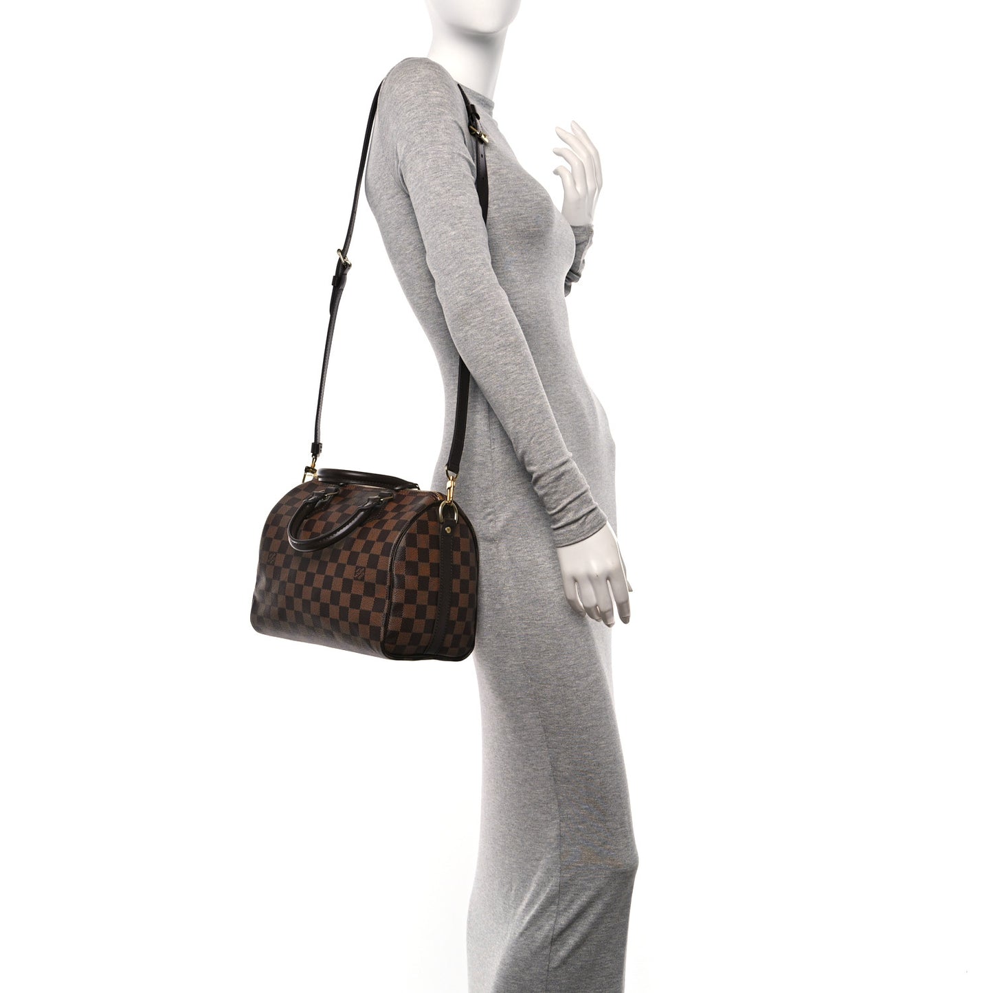 Damier Ebene Speedy Bandouliere 25