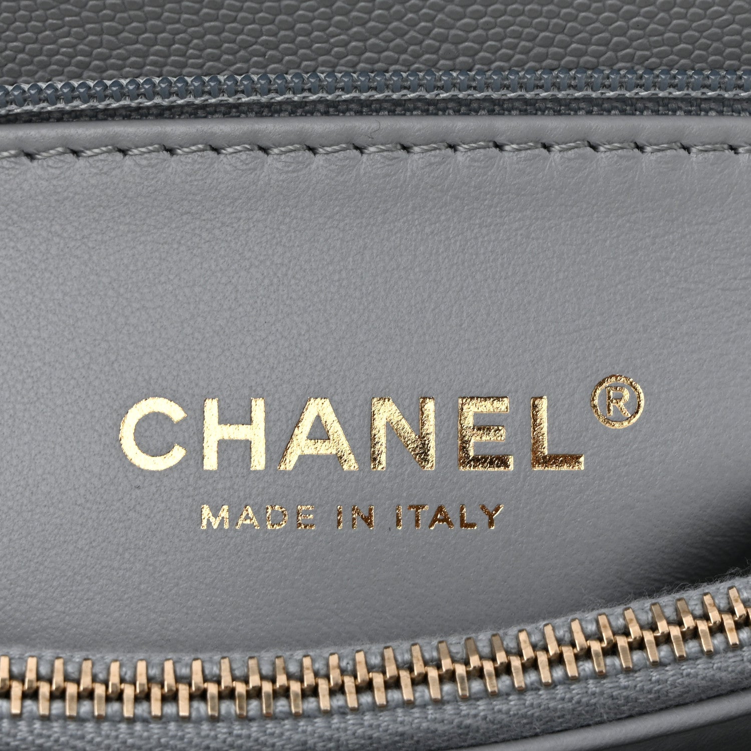Chanel Caviar Lizard Embossed Quilted Small Coco Handle Flap Light Grey 6 of 10