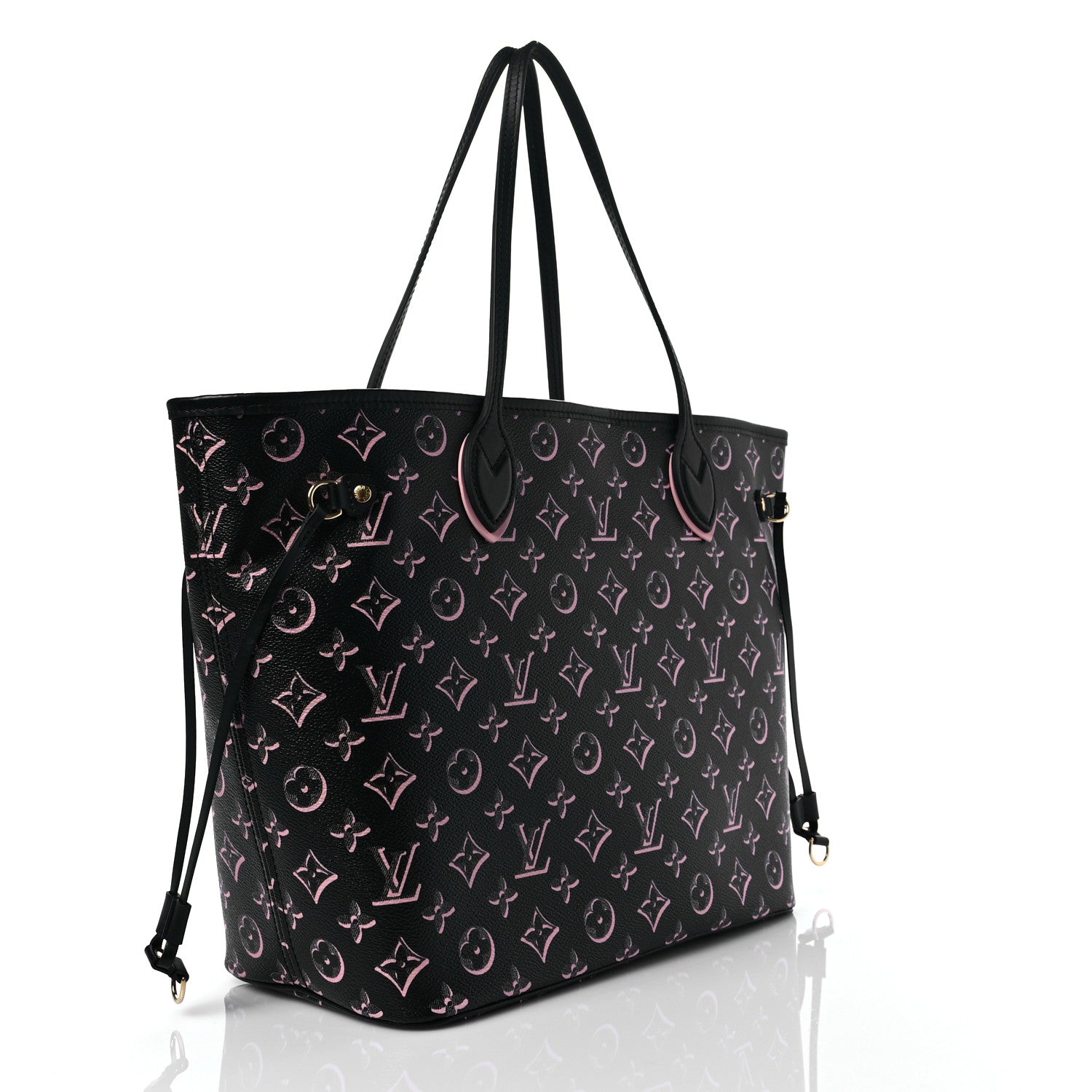 Louis Vuitton Monogram Fall For You Neverfull MM Black 4 of 8