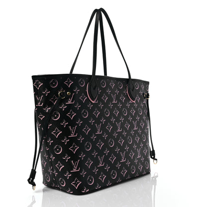 Louis Vuitton Monogram Fall For You Neverfull MM Black 4 of 8