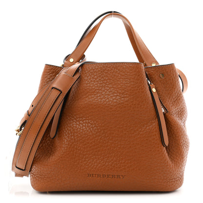 Burberry Grainy Calfskin House Check Small Maidstone Saddle Brown 1 of 10