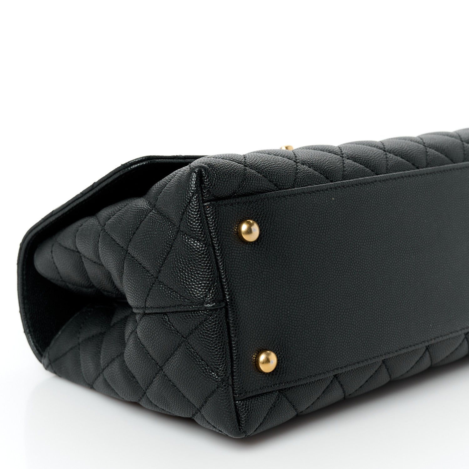 Chanel Caviar Quilted Small Coco Chain Handle Flap Black 10 of 12