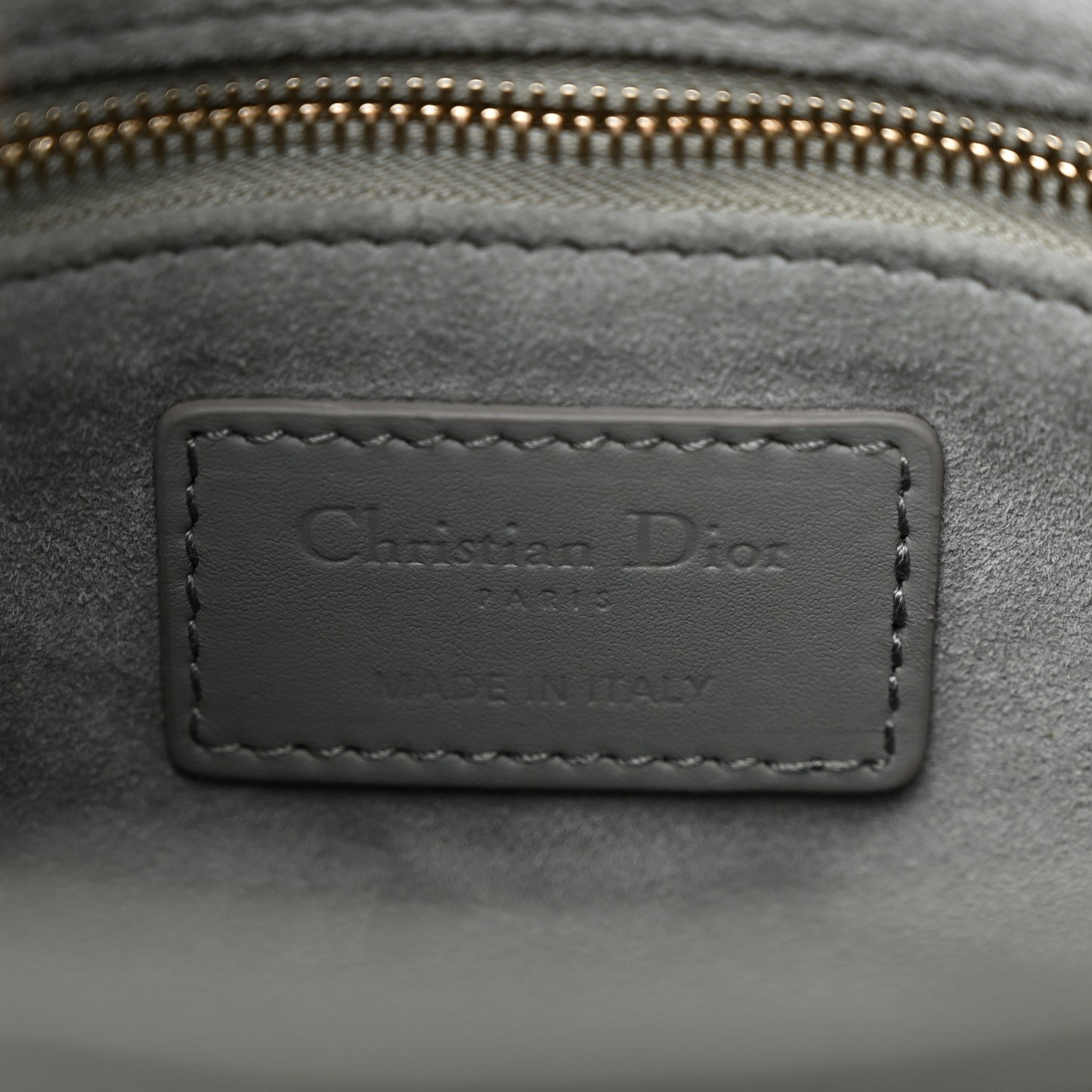 Ultra Matte Calfskin Cannage Small My ABCDior Lady Dior Gray