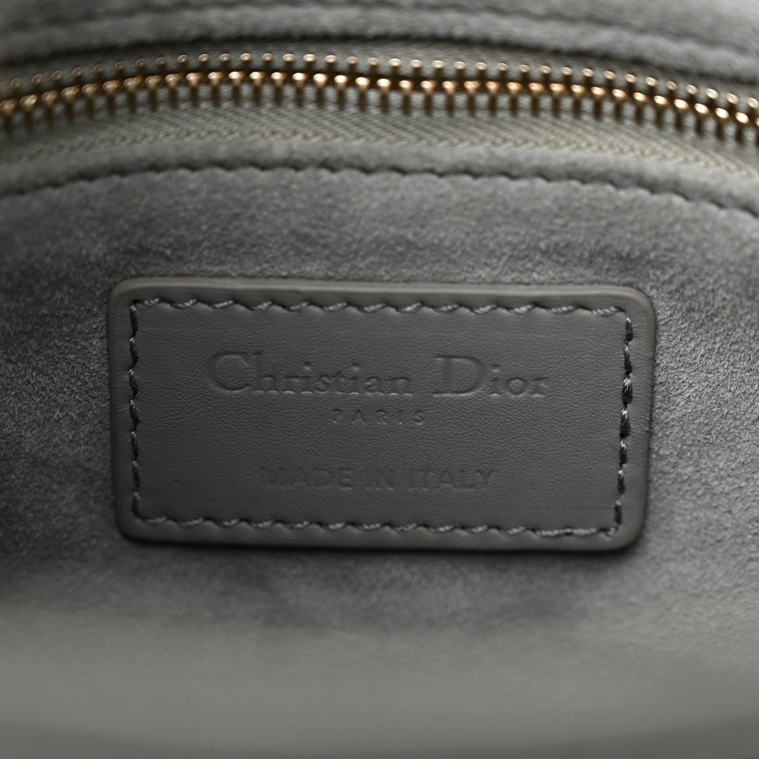 Christian Dior Ultra Matte Calfskin Cannage Small My ABCDior Lady Dior Gray 6 of 12