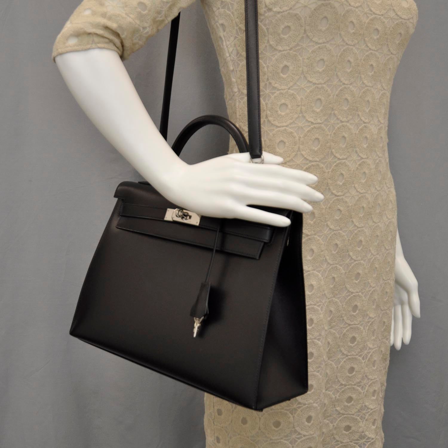 Hermes Chamonix Kelly 32 Black 2 of 12