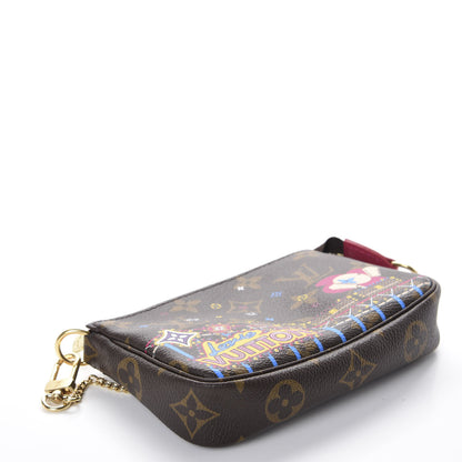 Louis Vuitton Monogram 2020 Christmas Animation Roller Coaster Mini Pochette Accessories Pivoine 4 of 10