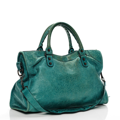Balenciaga Agneau Classic Hardware City Bleu Paon 3 of 13