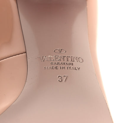 Valentino Garavani Patent Double Ankle Strap Pumps 37 Rose Cannelle 7 of 8