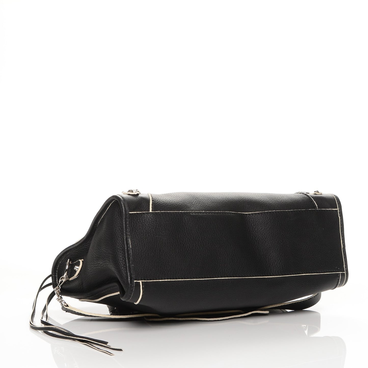 Supple Grained Calfskin Classic Silver Hardware Highlight City Black