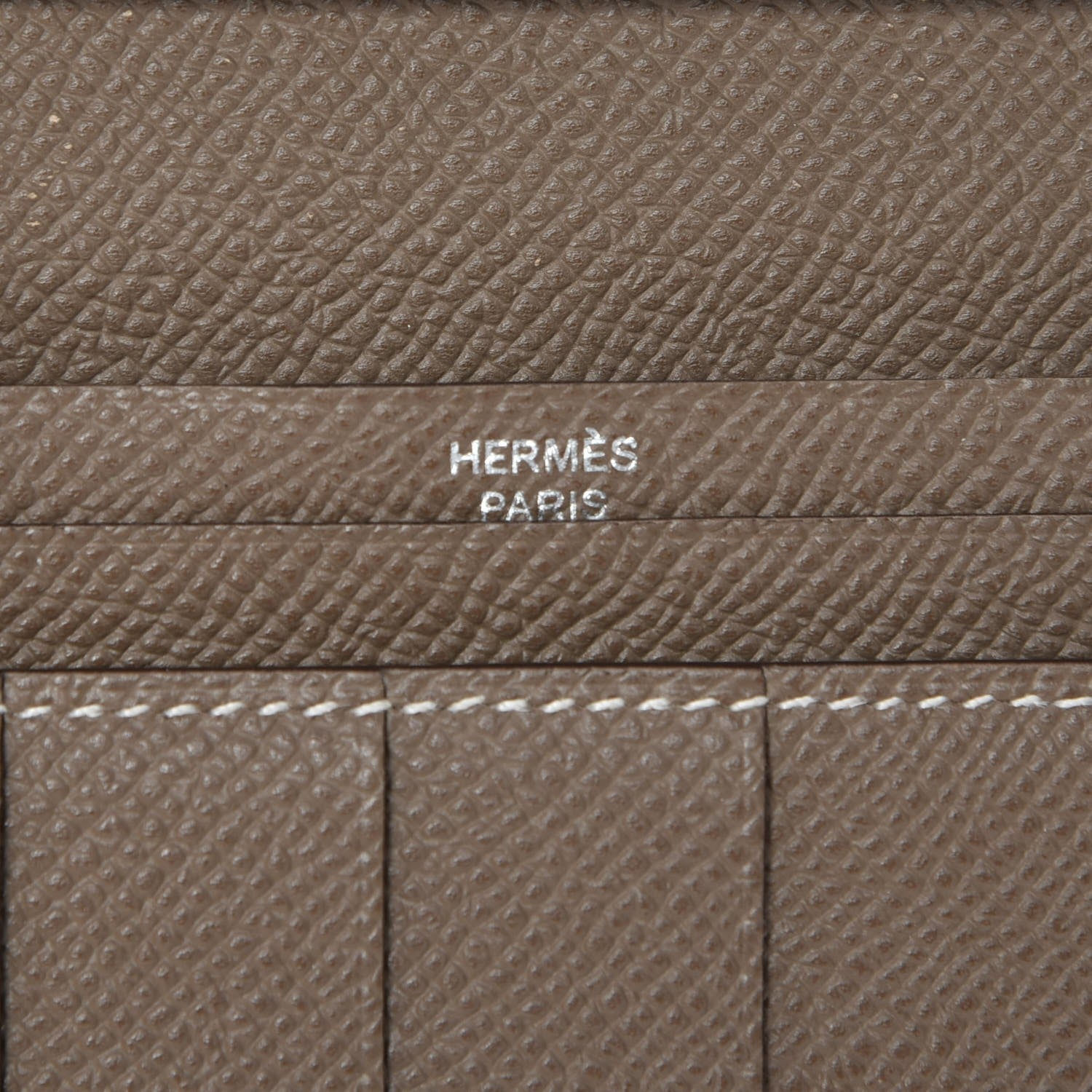Hermes Epsom Bearn Gusset Wallet Etoupe 6 of 8