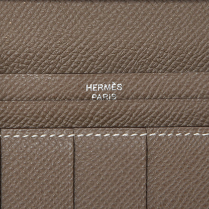Hermes Epsom Bearn Gusset Wallet Etoupe 6 of 8