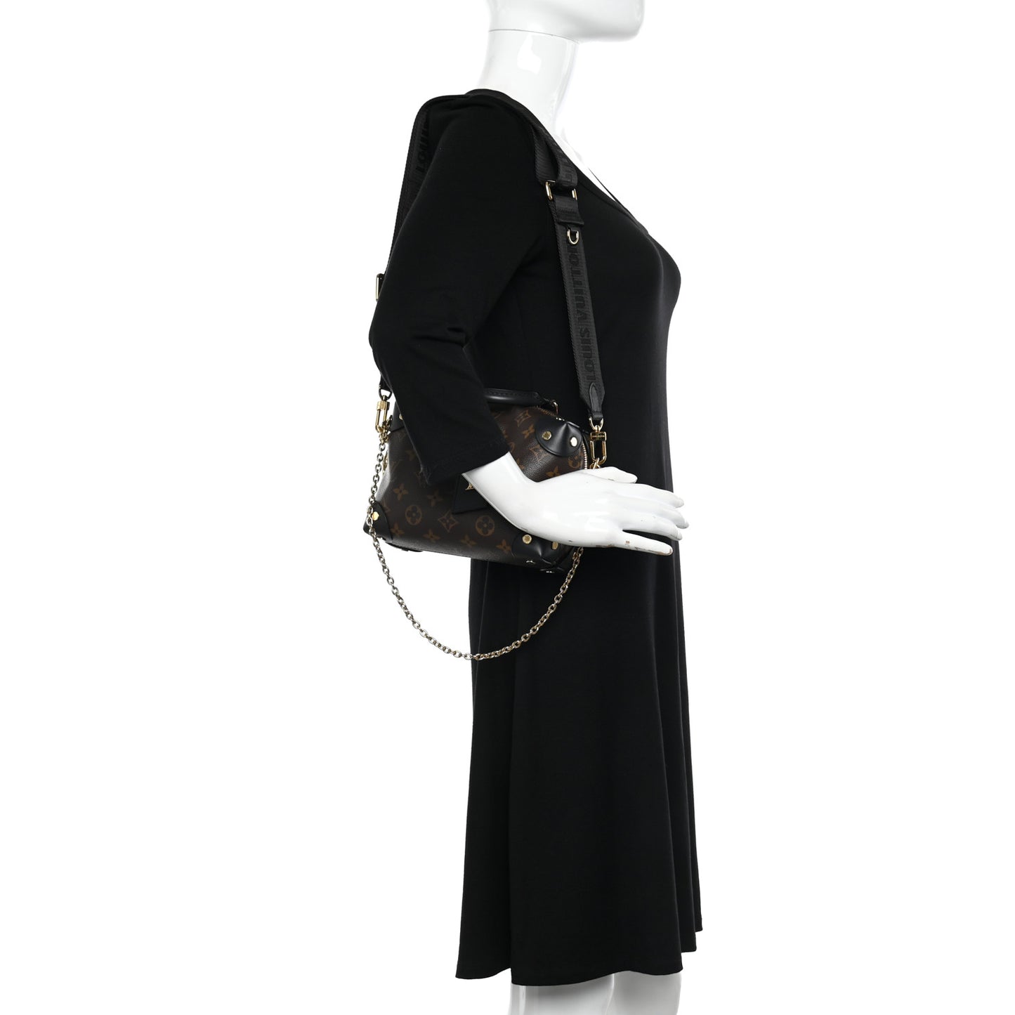 Monogram Petite Malle Souple Black