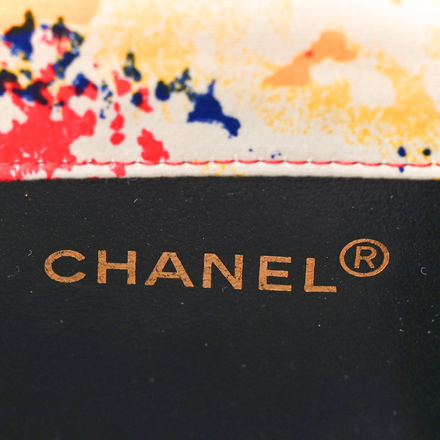Chanel Satin Printed Watercolor Micro Flap Multicolor 5 of 8