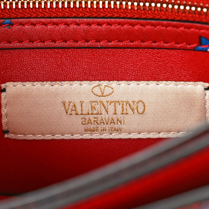 Valentino Garavani Nappa Enchanted Wonderland Rockstud Wristlet Clutch Red 7 of 9