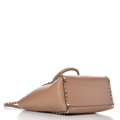 Valentino Garavani Vitello Rockstud Double Handle Tote Alpaca 5 of 11