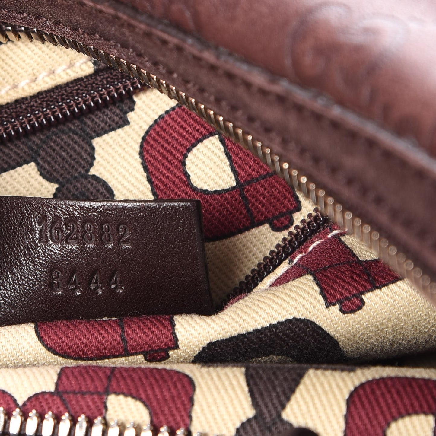 Guccissima Large Princy Hobo Dark Brown