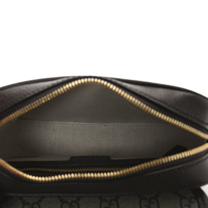 Gucci GG Supreme Monogram Textured Dollar Calfskin Mini Ophidia Flap Shoulder Bag Beige Ebony New Acero 5 of 10
