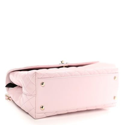 Chanel Caviar Quilted Small Coco Handle Flap Light Pink 4 of 12