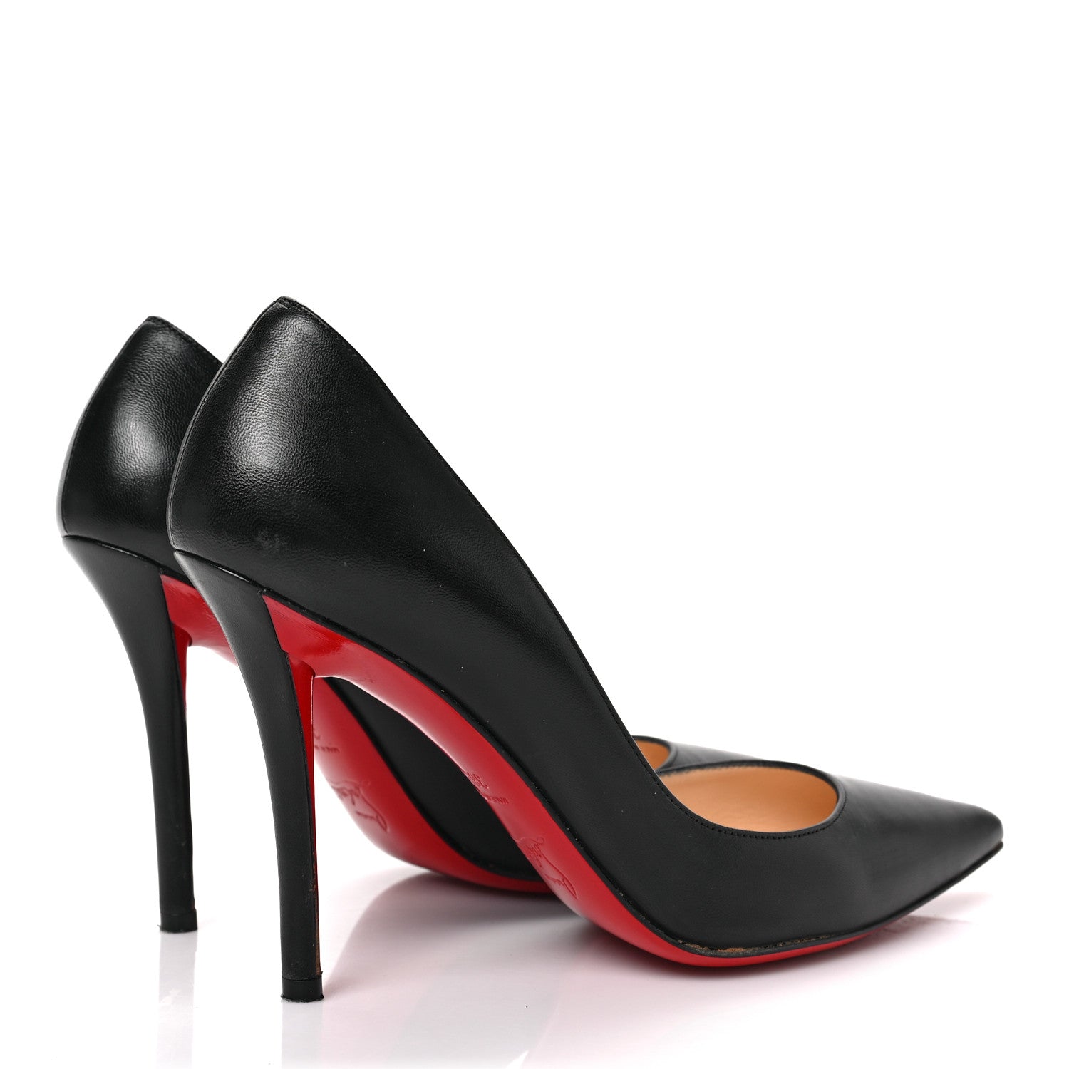 Christian Louboutin Kid Apostrophy 100 Pumps 38.5 Black 4 of 8
