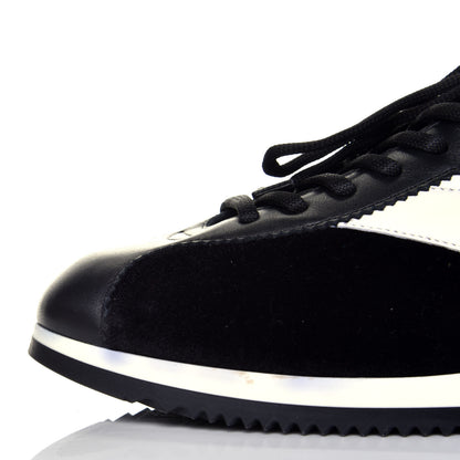 Christian Dior Velvet Mix Diorun Sneakers 40 Black Off White 10 of 11