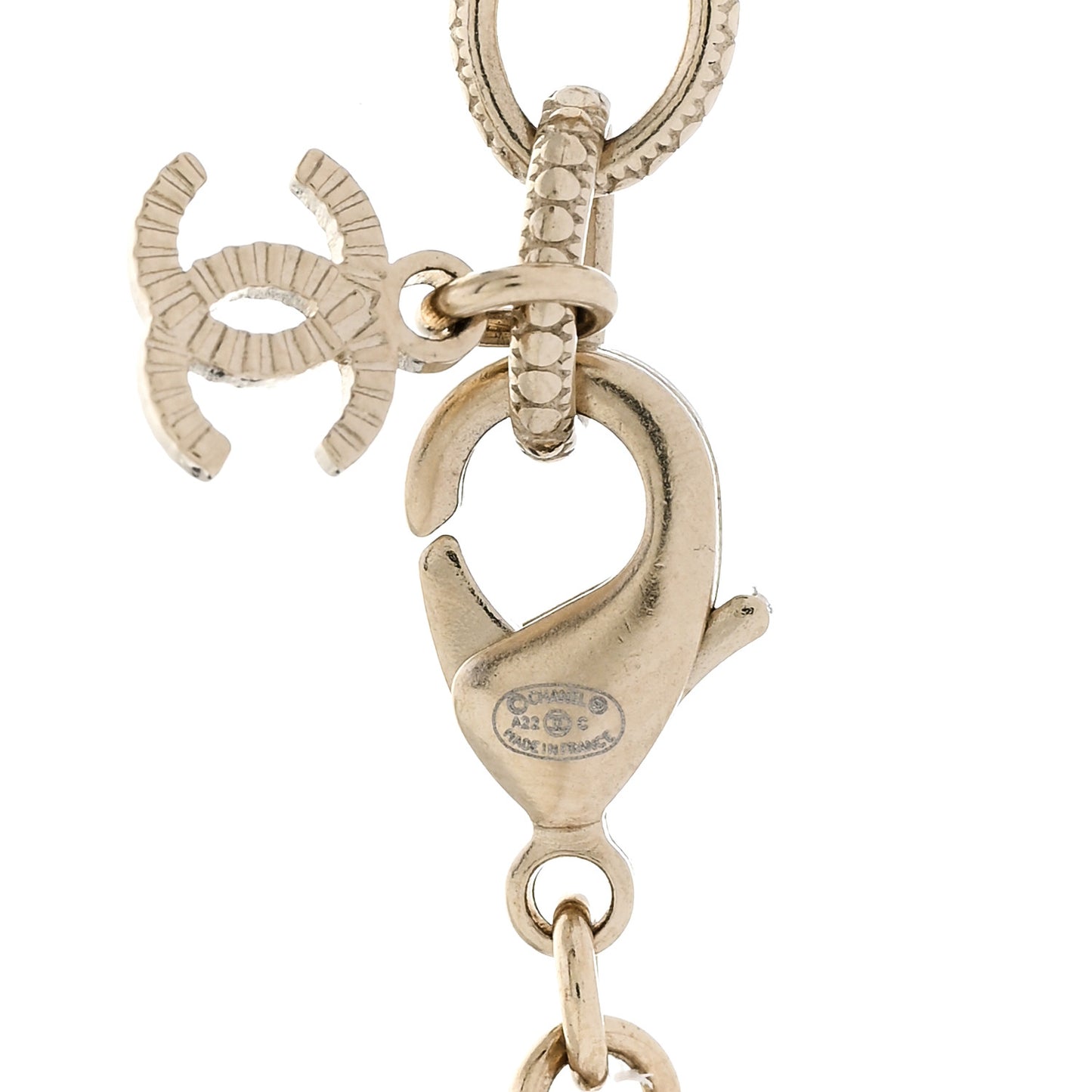 Metal Strass Pearl Lipstick Pendant Necklace Pink Gold