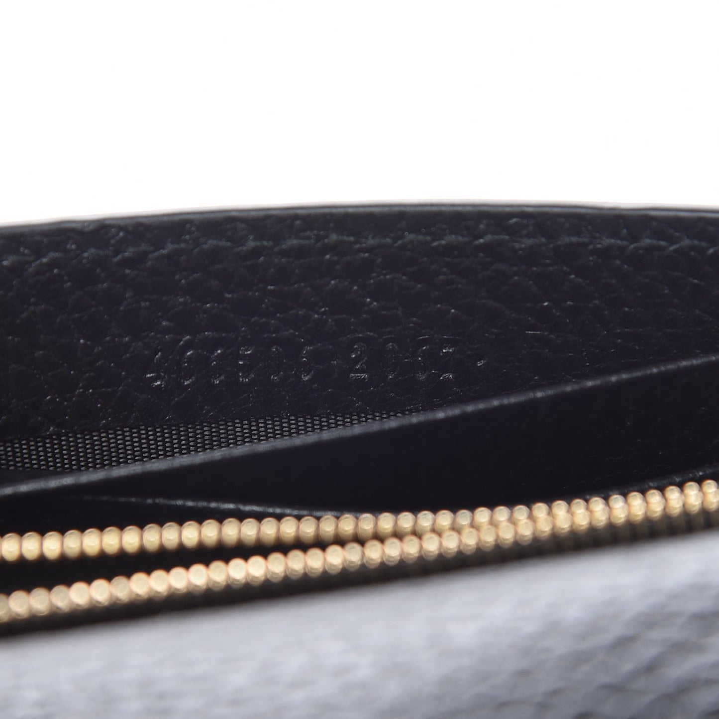 Dollar Calfskin Medium Betty Chain Wallet Black