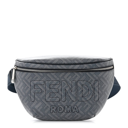 Fendi Calfskin Shadow Striped FF Logo Belt Bag Multicolor 1 of 10