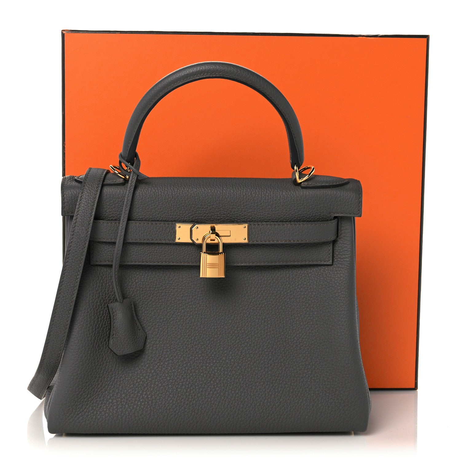 Hermes Togo Kelly Retourne 28 Etain 38 of 38
