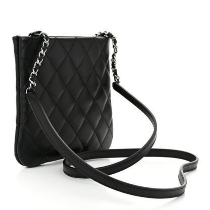 Chanel Lambskin Quilted Uniform Crossbody Bag Black 3 of 10