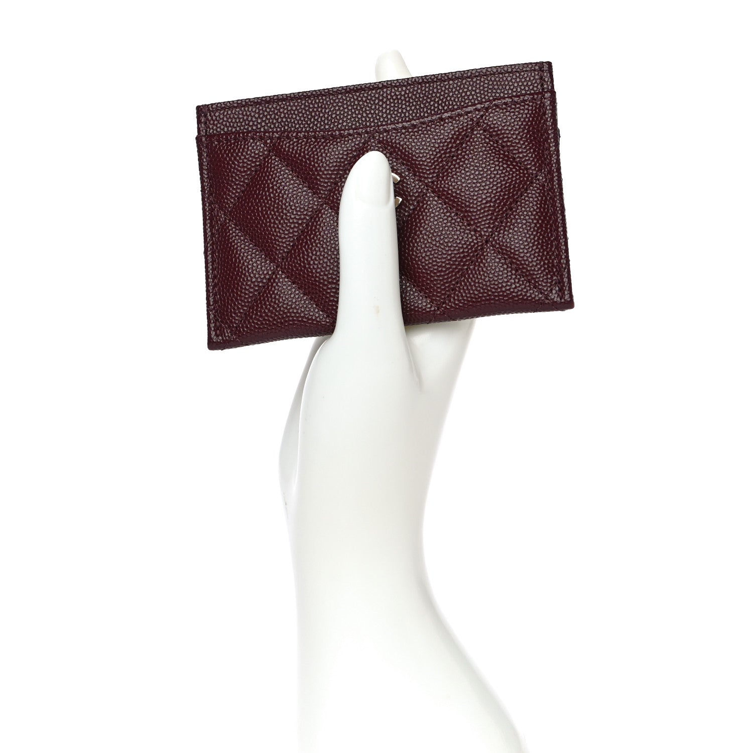 Chanel Caviar Quilted Card Holder Burgundy 2 of 12