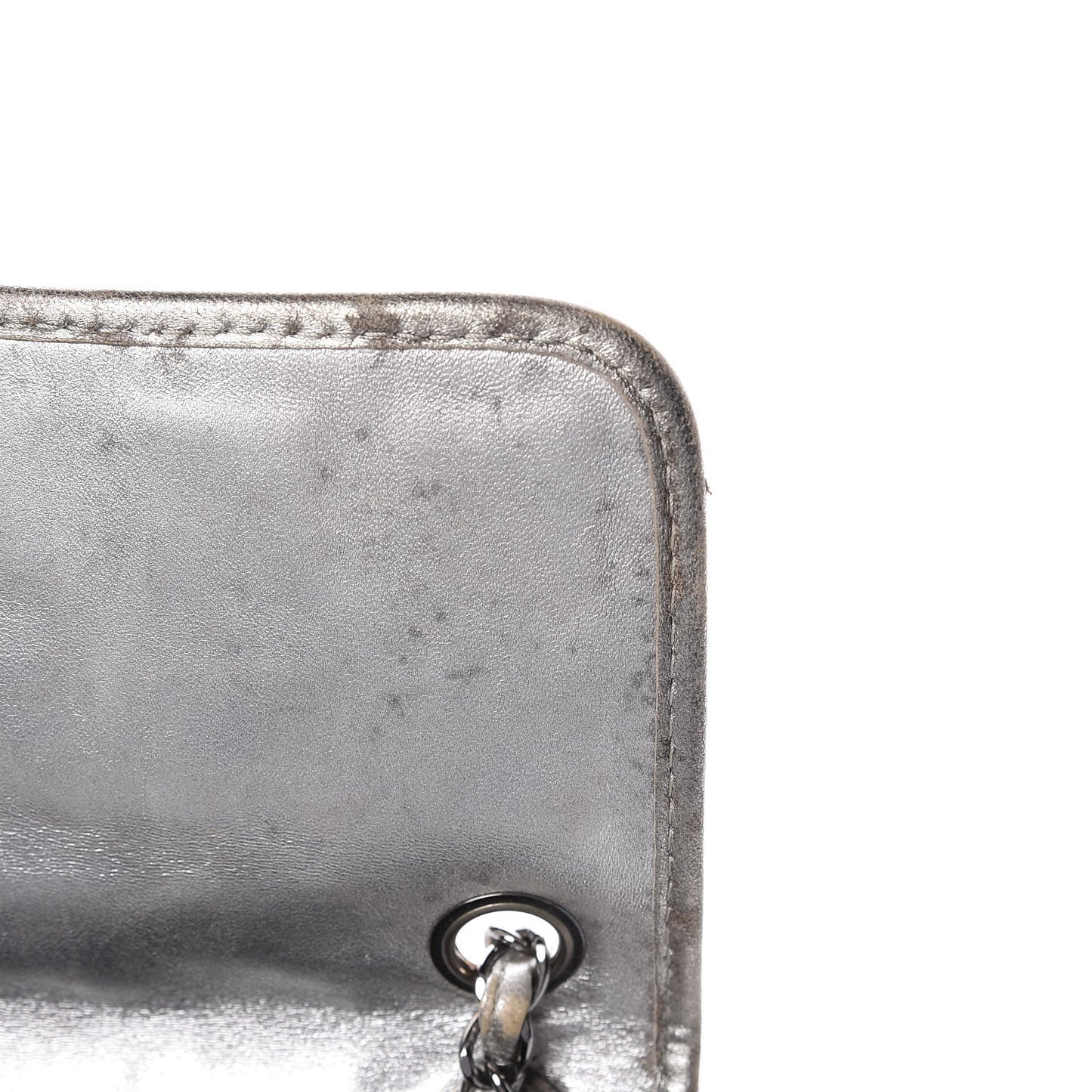Vinyl Large Ice Cube Flap Silver