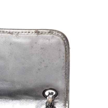 Chanel Vinyl Large Ice Cube Flap Silver 9 of 15