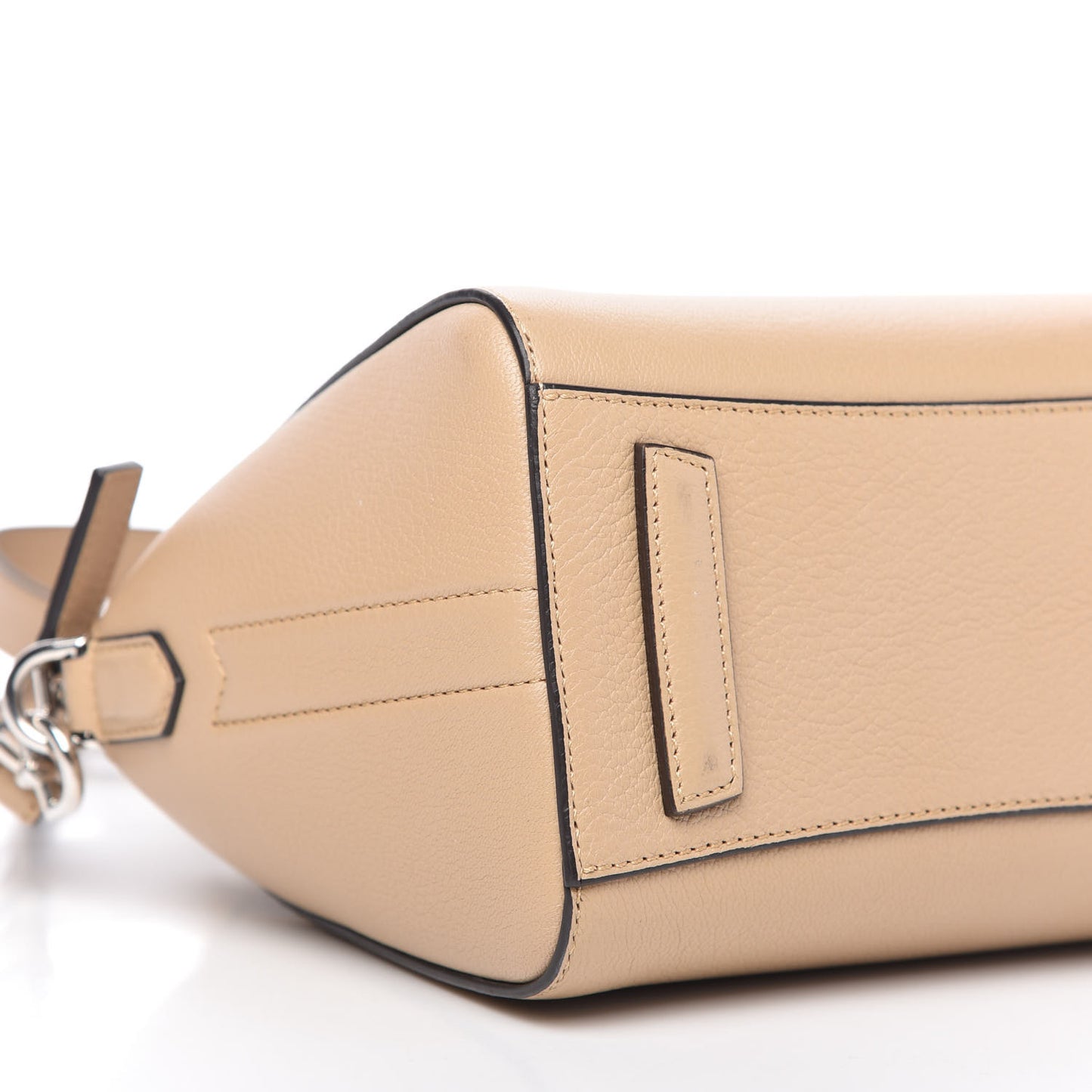 Sugar Goatskin Mini Antigona Beige Camel