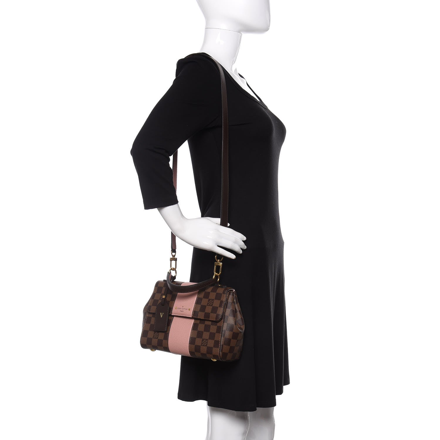 Louis Vuitton Damier Ebene Bond Street BB Magnolia 2 of 12