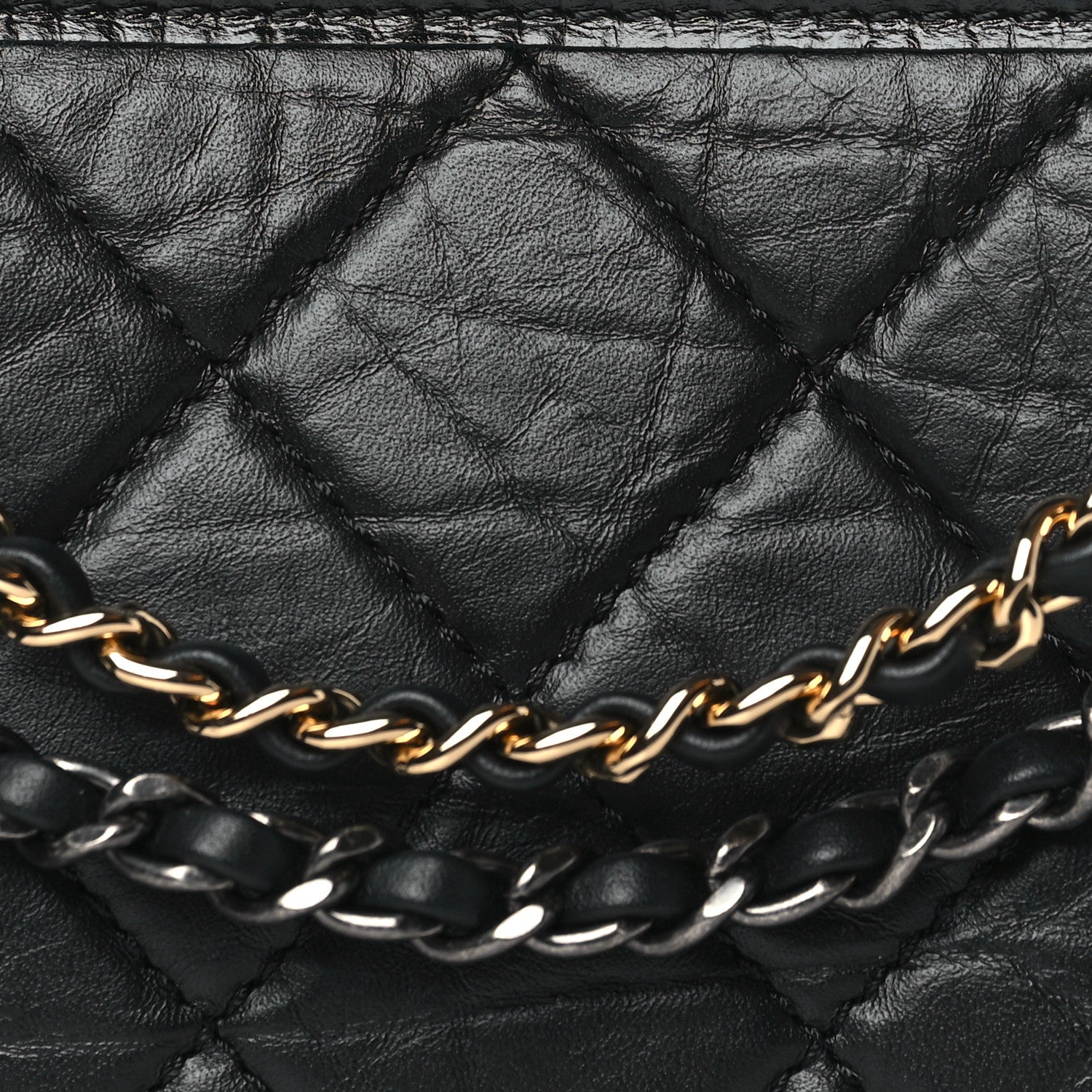 Chanel Aged Calfskin Quilted Small Gabrielle Hobo Black 7 of 10