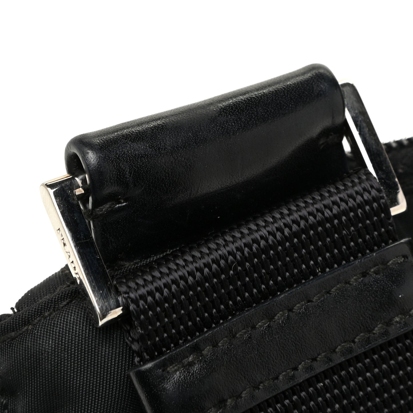 Nylon Tessuto Vela Messenger Bag Black